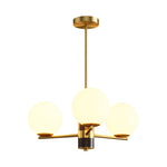Modern Copper Art Glass Chandelier for Dining Room and Living Space