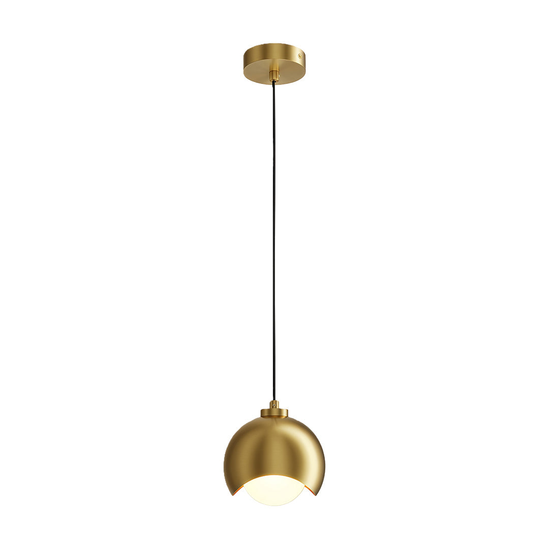 Nordic Brass Glass Pendant Light for Dining Room and Living Room