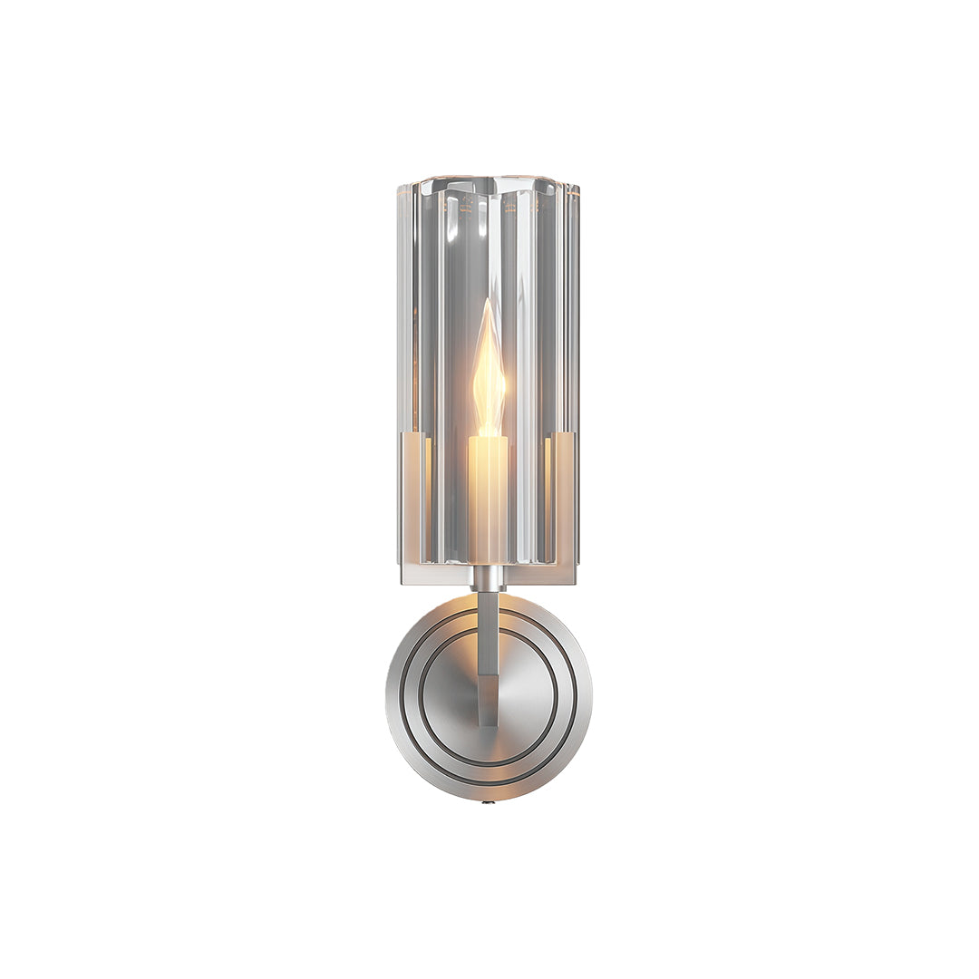 Minimalist Copper Wall Sconce with Glass Shade for Modern Interiors