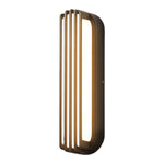 Modern Outdoor Linear Wall Light – Black Aluminum LED Sconce