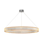 Aurelia Crystal Round Chandelier — American Minimalist LED Pendant for Modern Interiors