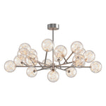 Celestial Glass Globe Chandelier – Modern Molecular LED Pendant for Dining and Living Spaces
