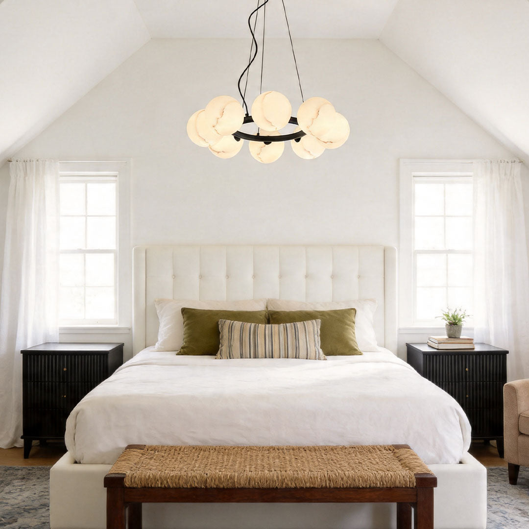 Bubbles Glass Modern Chandelier – Minimalist Designer Ceiling Light