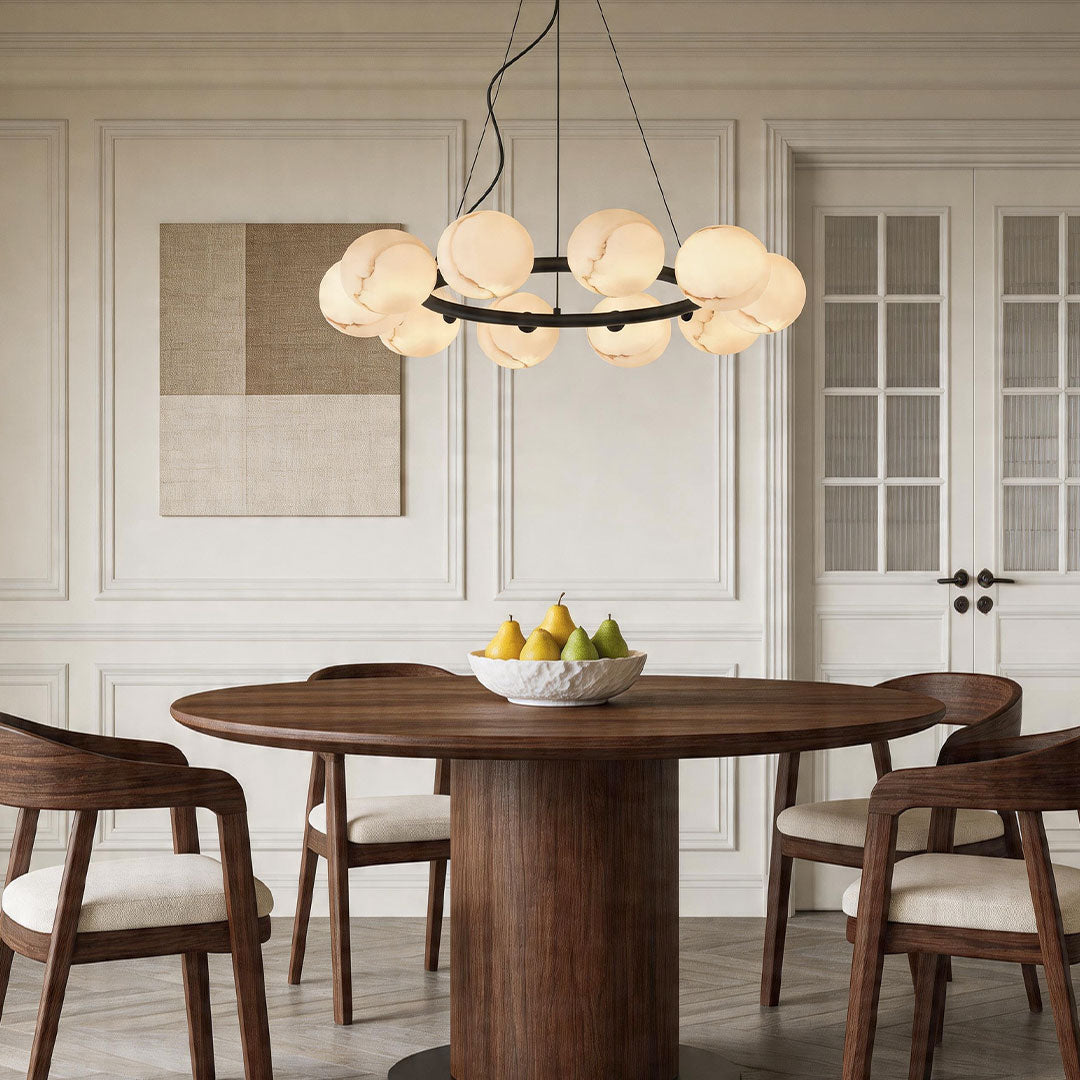 Bubbles Glass Modern Chandelier – Minimalist Designer Ceiling Light