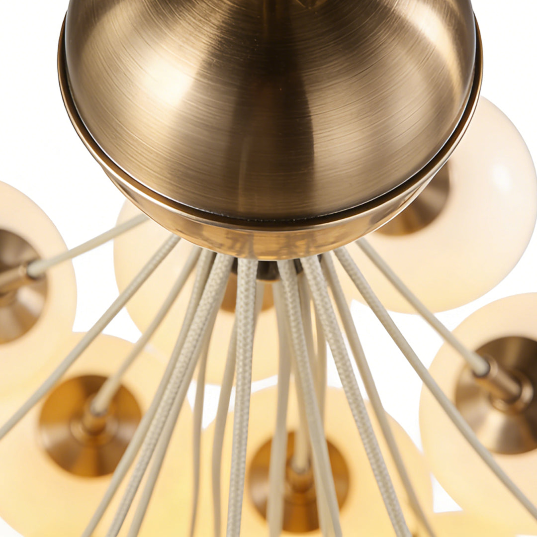 Bubble Glass Chandelier Nordic Gold Modern Pendant Light