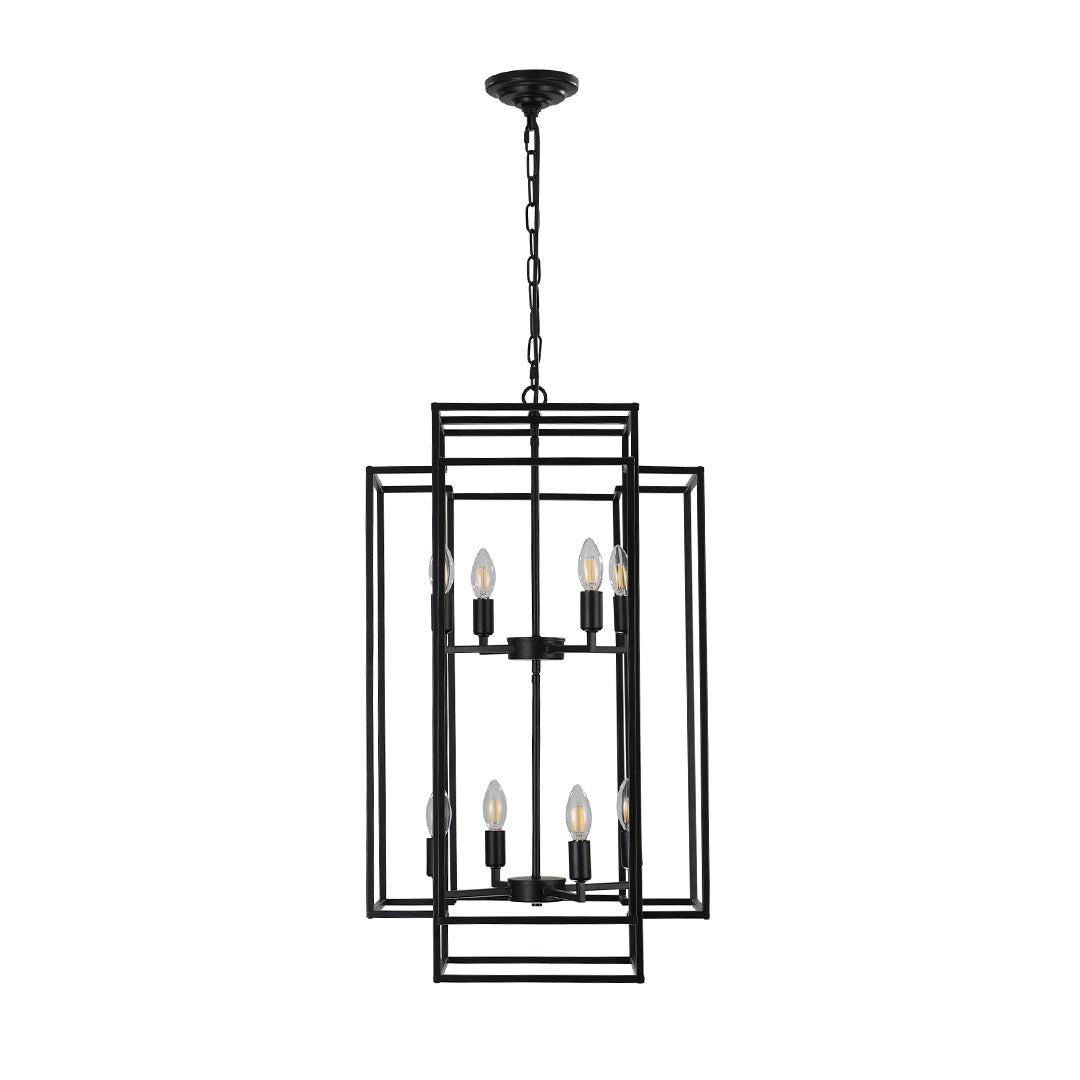 Industrial Vintage Iron Pendant Light with Adjustable Chain