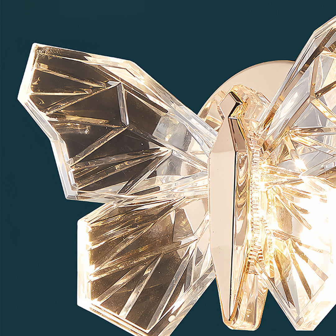 Butterfly Wall Sconce – Modern Gold LED Art Deco Lighting