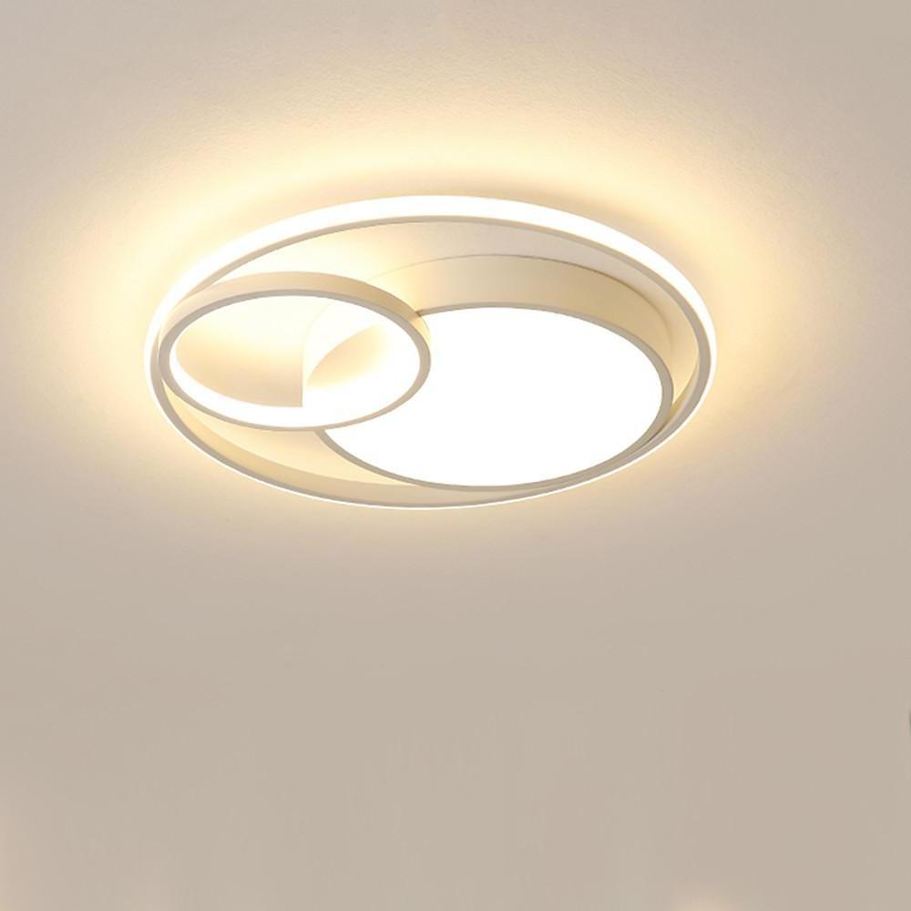 Tiered Minimalist Led Overlapping Geometric Flush Mount Ceiling Lights