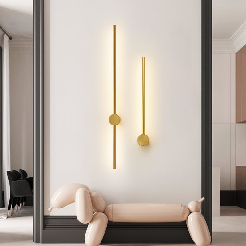Luma Rod Portable Rechargeable Wall Sconce – Cordless Brass LED Light