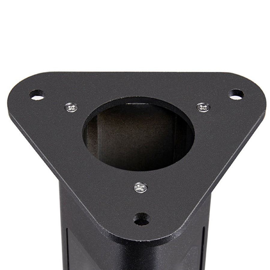 Solar-Powered Black Aluminum Bollard Light with Motion Sensor for Pathways