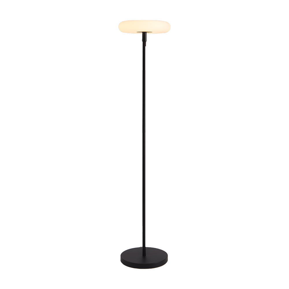 Halo Solar Floor Lamp – Modern Minimalist Outdoor Lighting with Adjustable Height