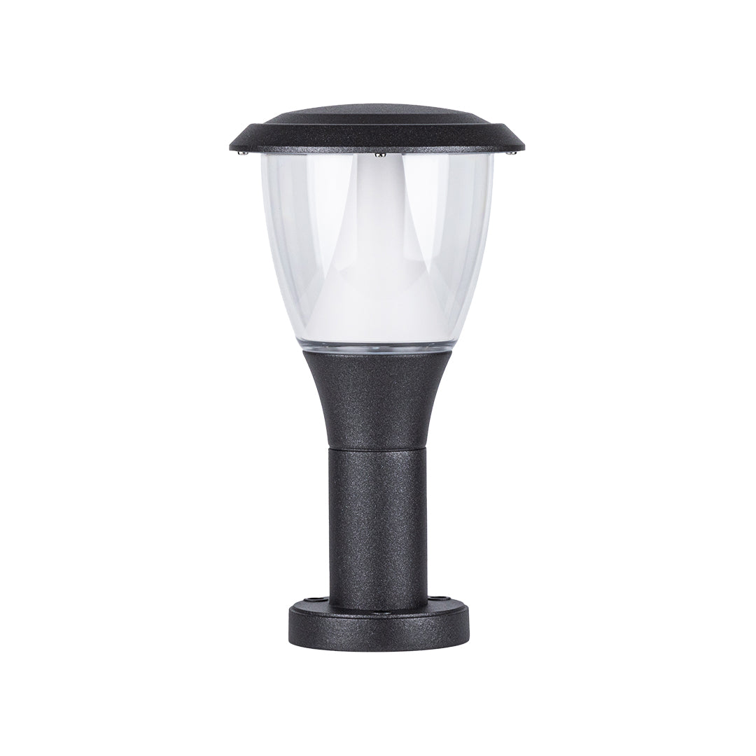 Luma Bollard Outdoor Pathway Light in Black Aluminum