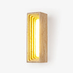 Canyon Travertine Wall Sconce — Sculptural Stone LED Wall Light