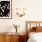Minimalist Copper Wall Sconce with Glass Shade for Modern Interiors