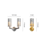 Minimalist Copper Wall Sconce with Glass Shade for Modern Interiors