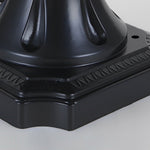 Solar-Powered Retro Post Light in Die-Cast Aluminum for Garden Paths