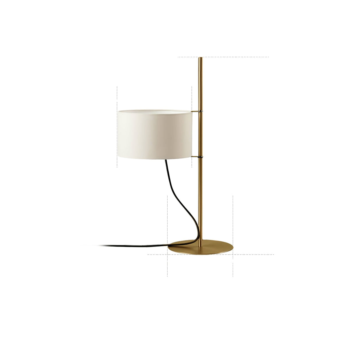 Lino Arc Table Lamp – Sculptural Brass & Fabric Designer Lamp for Modern Interiors