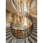 Riviere Glass Chain Chandelier – Modern Linear LED Pendant Light