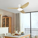 Modern 3-Blade Ceiling Fan with Dimmable LED Light and Remote