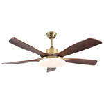 Aurelia Retro Wooden Ceiling Fan with Integrated LED Light and Remote