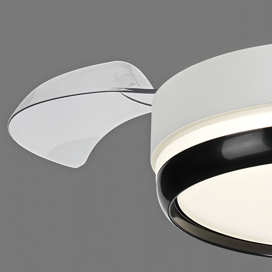 Minimalist LED Ceiling Fan with Remote Control and Dimmable Light