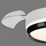 Minimalist LED Ceiling Fan with Remote Control and Dimmable Light