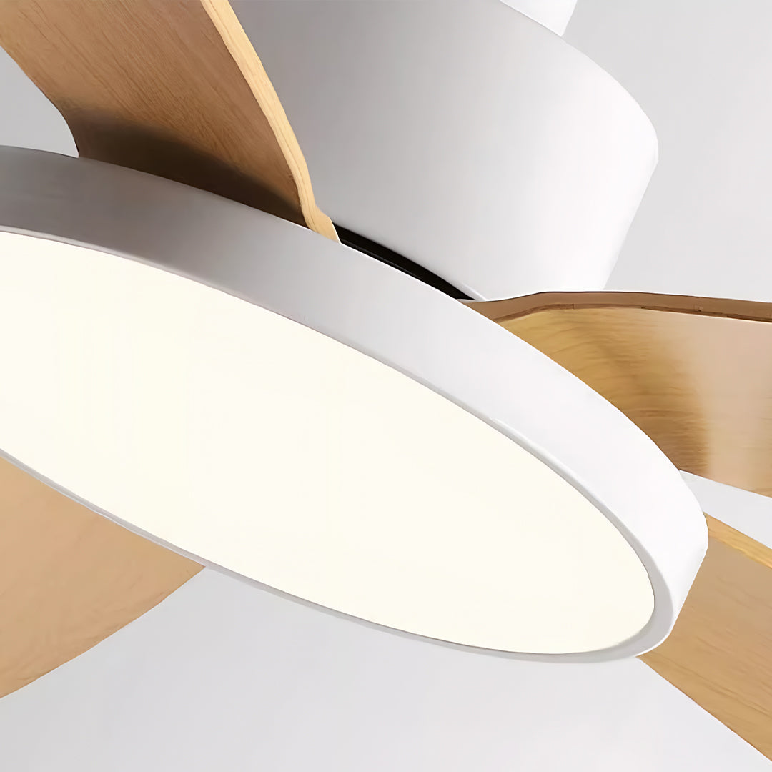 Aurelia Five-Light Ceiling Fan with LED Illumination – Nordic Minimalist Design