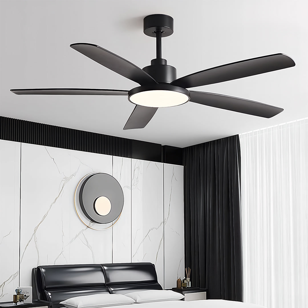 Aurelia Five-Light Ceiling Fan with LED Illumination – Nordic Minimalist Design