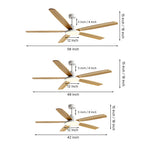Aurelia Five-Light Ceiling Fan with LED Illumination – Nordic Minimalist Design