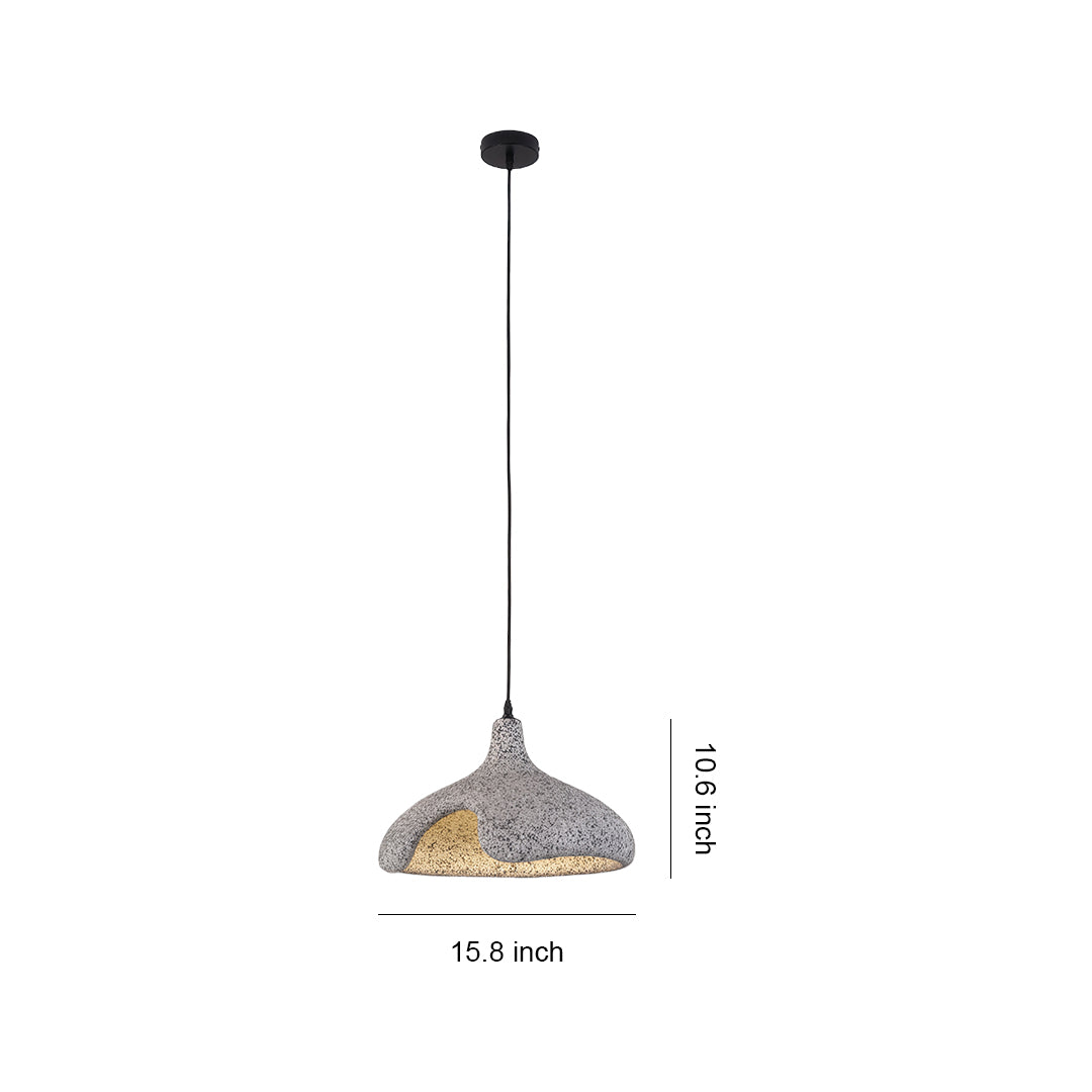 Artisan Cement Pendant Light with Adjustable Cord for Modern Interiors