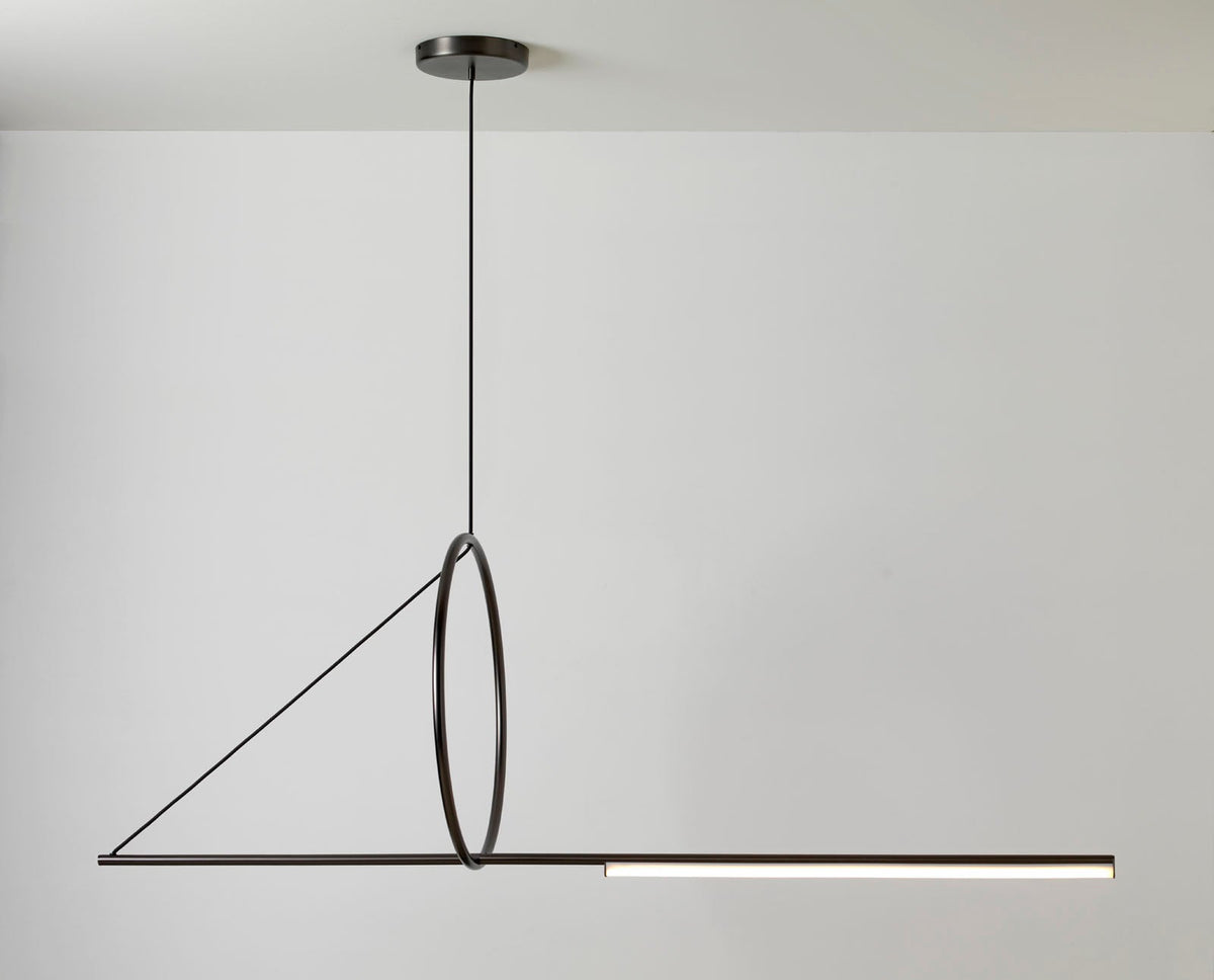 Cercle Trait Linear LED Pendant Light for Kitchen Island and Dining Room