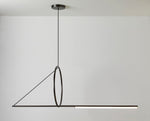 Cercle Trait Linear LED Pendant Light for Kitchen Island and Dining Room