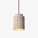 Caelia Travertine Pendant Light – Sculptural Stone Illumination