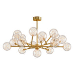 Celestial Glass Globe Chandelier – Modern Molecular LED Pendant for Dining and Living Spaces