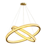 Aurelia Circular LED Chandelier in Copper, Chrome, or Black