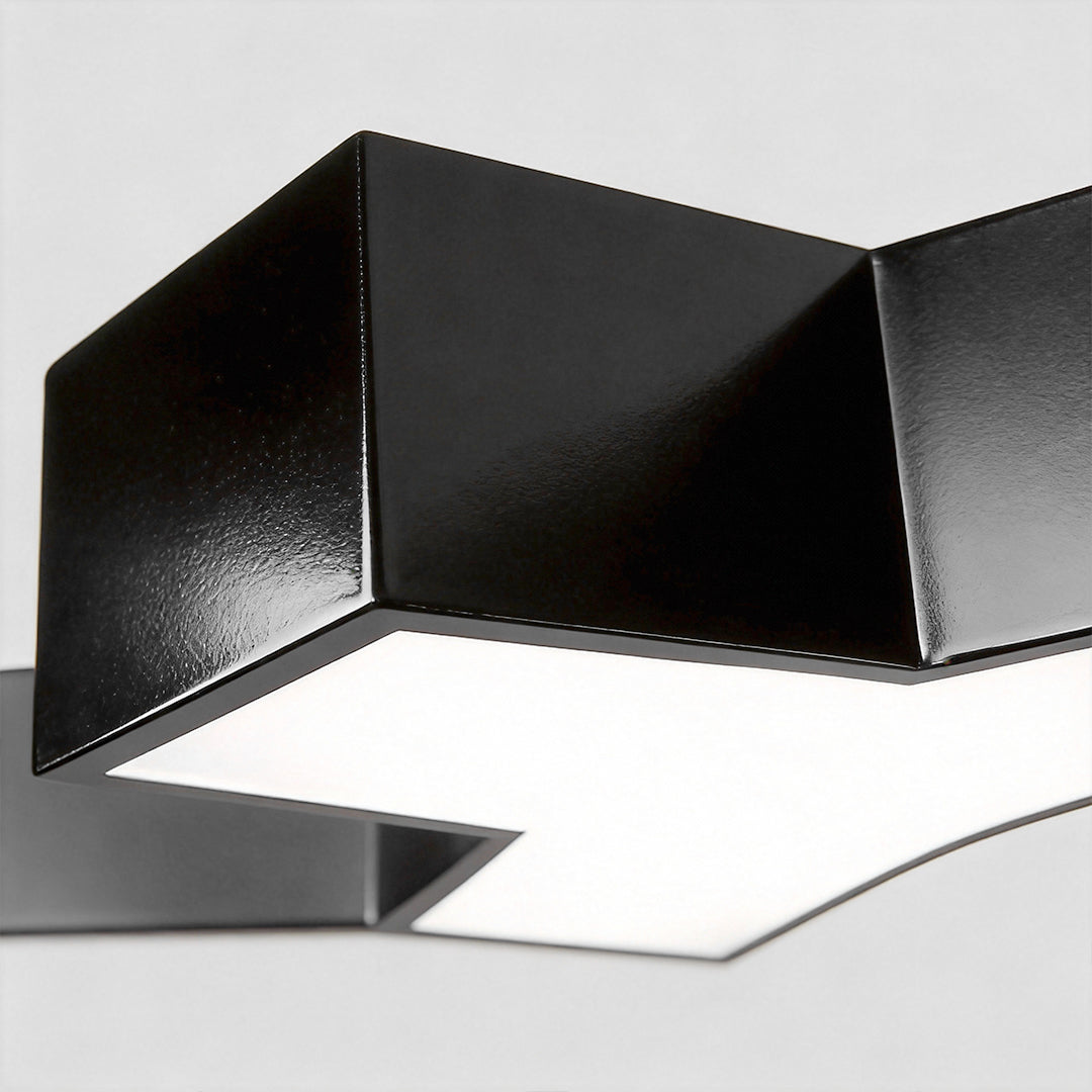 Industrial Gear LED Chandelier in Matte Black for Modern Interiors