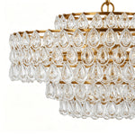 Aurelia Crystal Chandelier in Polished Copper for Modern Interiors