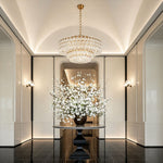 Aurelia Crystal Chandelier in Polished Copper for Modern Interiors