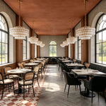 Aurelia Crystal Chandelier in Polished Copper for Modern Interiors