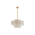 Aurelia Crystal Chandelier in Polished Copper for Modern Interiors