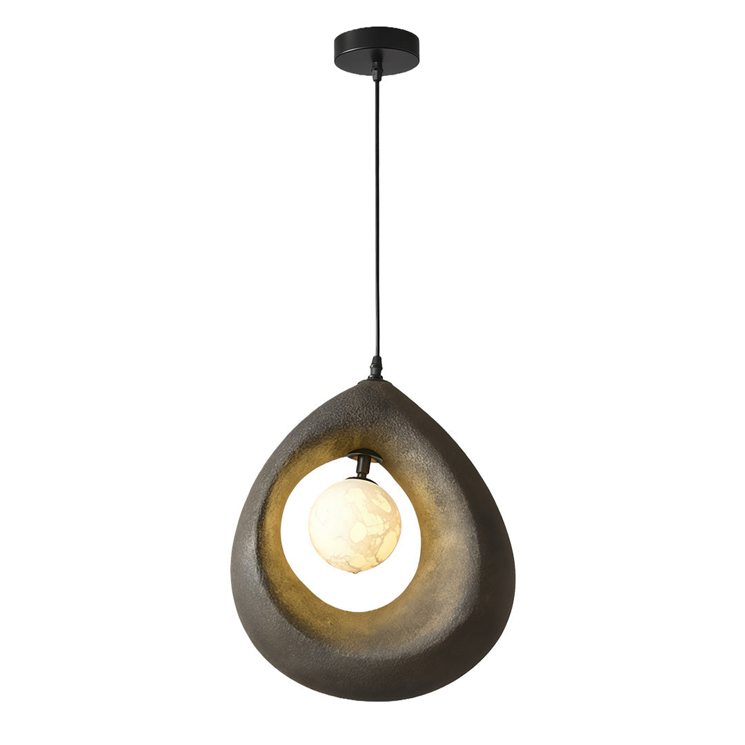 Wabi-Sabi Japanese Pendant Light with Adjustable Cord