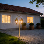 European Vintage Solid Copper Path Lights for Garden Walkways