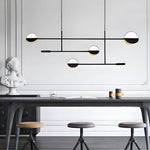 Linear LED Pendant Light in Iron with Adjustable Color Temperature