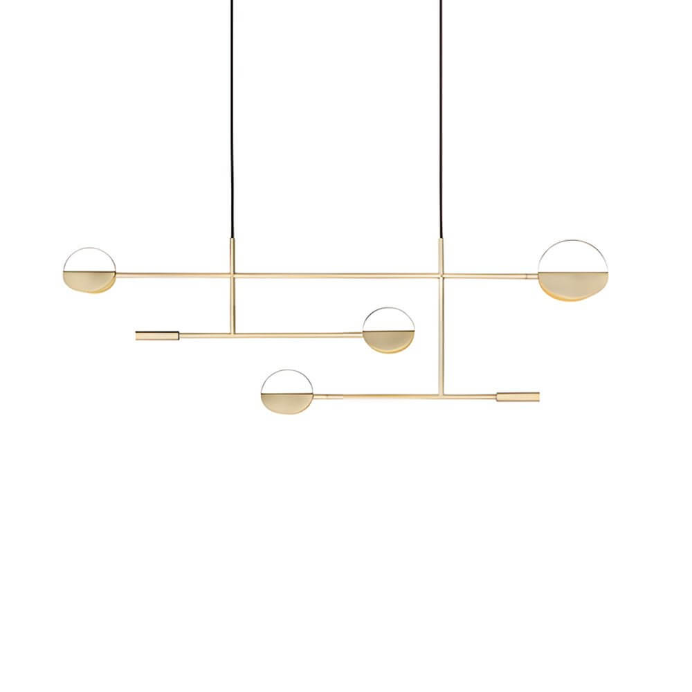 Linear LED Pendant Light in Iron with Adjustable Color Temperature