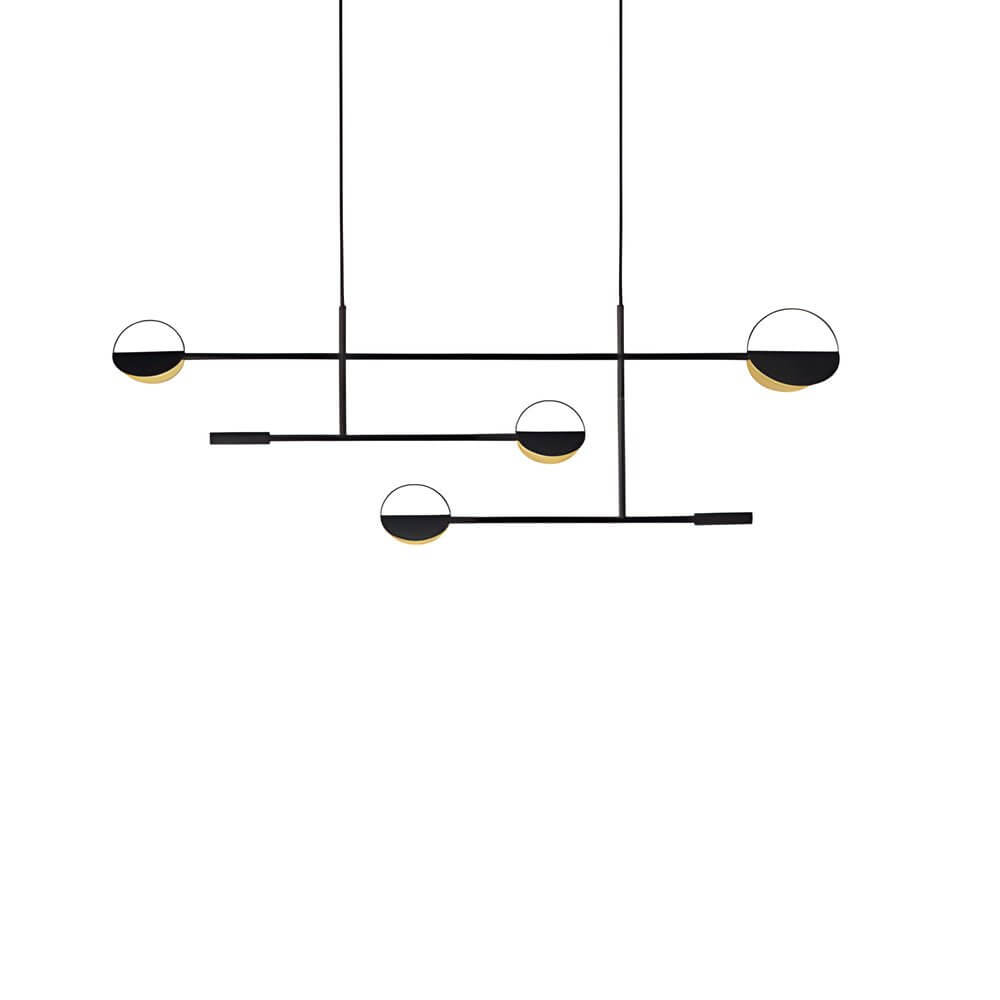 Linear LED Pendant Light in Iron with Adjustable Color Temperature
