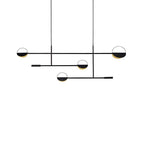 Linear LED Pendant Light in Iron with Adjustable Color Temperature