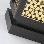 Carved Floral Resin and Steel Outdoor Garden Light with Marble Shade