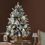 Sculptural Christmas Tree Table Lamp with LED Glow