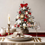 Sculptural Christmas Tree Table Lamp with LED Glow