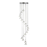 Italian Minimalist Ring Chandelier for High Ceilings